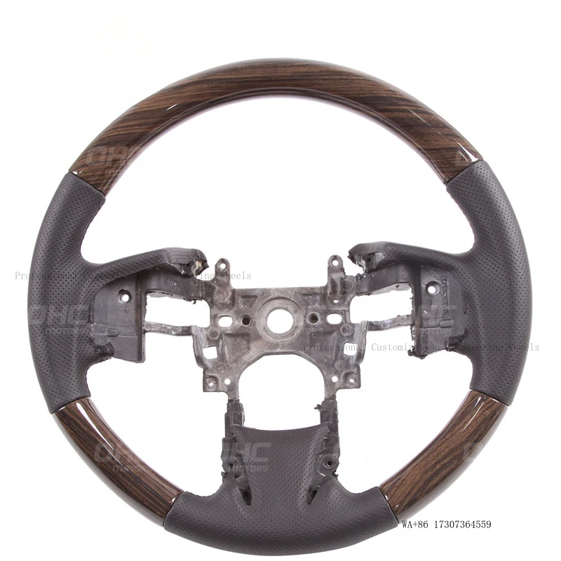 Suitable for Honda Accord 8th Generation Wooden Retro Peach Wood Car Steering Wheel Carbon Fiber