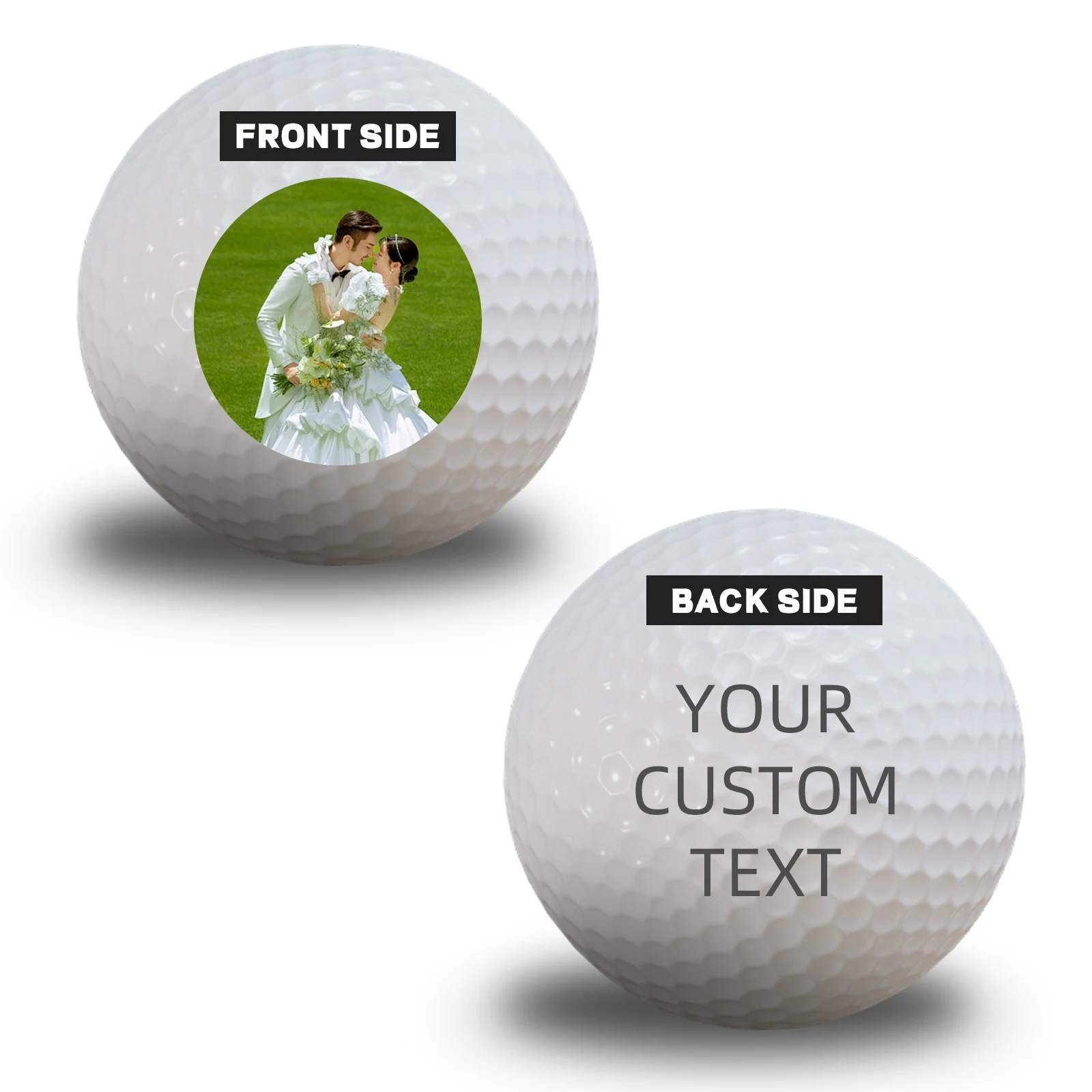 Personalized Golf Balls,Custom Golf Balls for Men,Customized Text or Logo Image Upload Golf Balls Printed - Gifts for Men