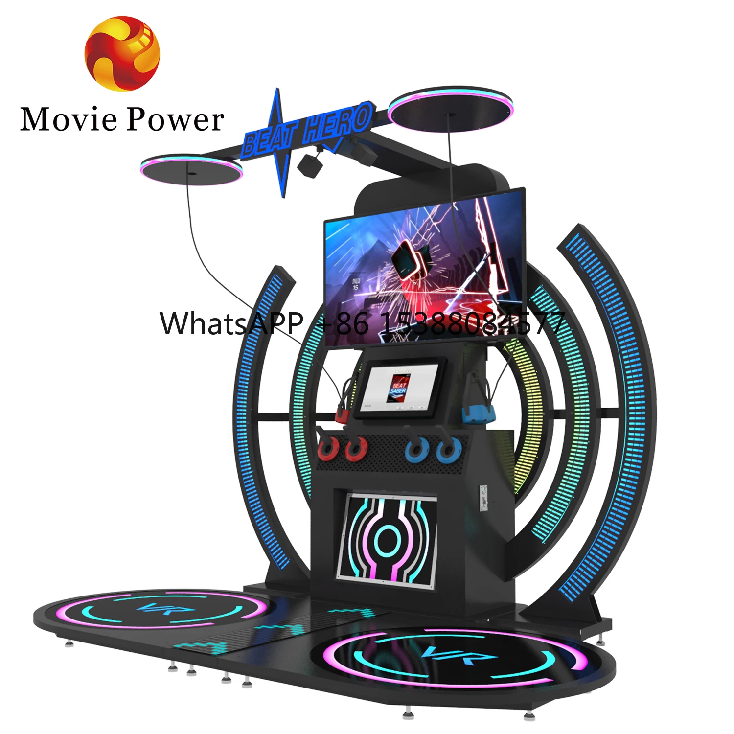 2 Players Dance Arcade Machine 9D Vr Simulation Game Vr Standing Platform Game Simulator Amusement Park Games