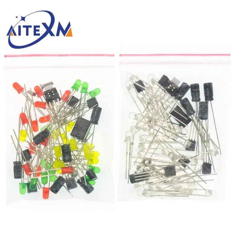 ثلاثي الأبعاد ثلاثية الأبعاد شجرة عيد الميلاد LED لتقوم بها بنفسك عدة أحمر/أخضر/أصفر LED فلاش مجموعة دوائر كهربائية متعة الإلكترونية جناح YANXD #6