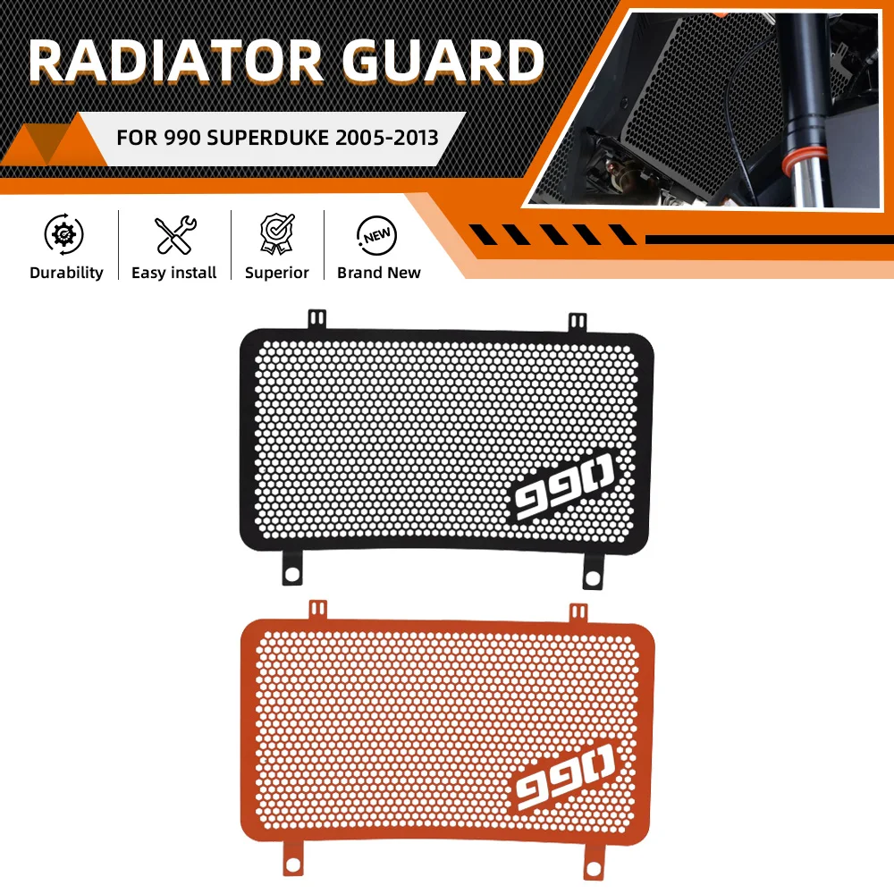 

Motorcycle FOR KTM 990 Superduke 2005-2013 2012 2011 2010 2009 2008 2007 2006 990Super duke Radiator Grill Guard Protector Cover