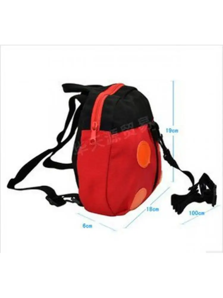 Baby Schoolbag Red Children Ladybug Pattern Anti Loss Bag Cartoon Toddler With Cute Little Mother Favorite Shopping Can Adjusted