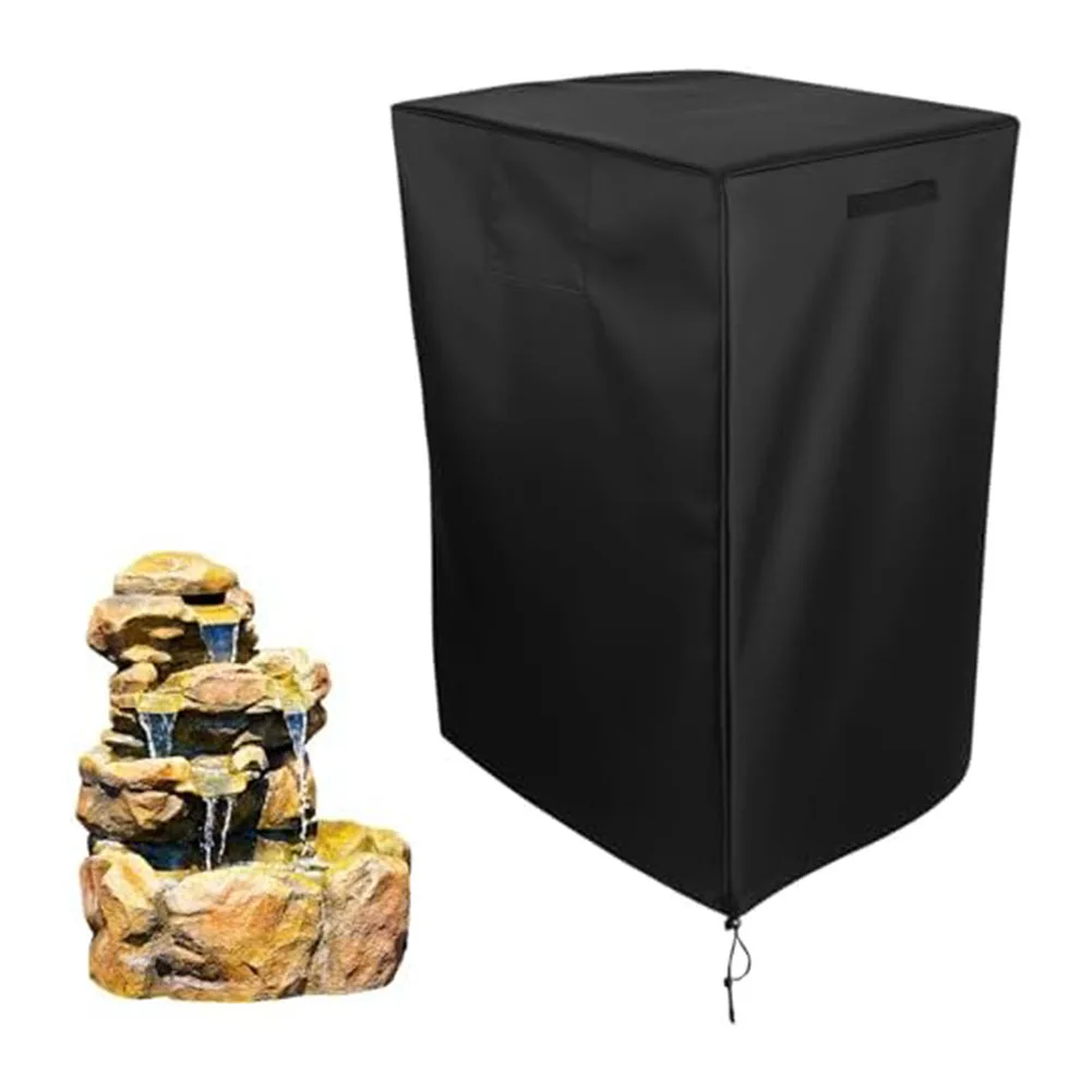 

210D Oxford Cloth Outdoor Fountain Cover 40x24x19 inch for Stone Fountains and Garden Decor Protection from Weather