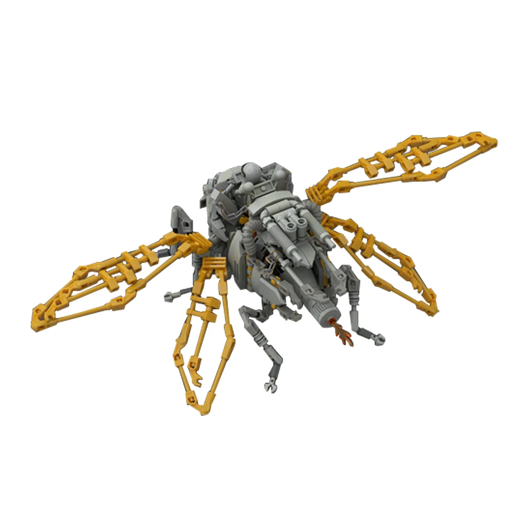 Gobricks MOC Insect Mechanical Cicada Carrier Mode A Building Block set Creativity Creatures Experiment Education Brick Kid Toys