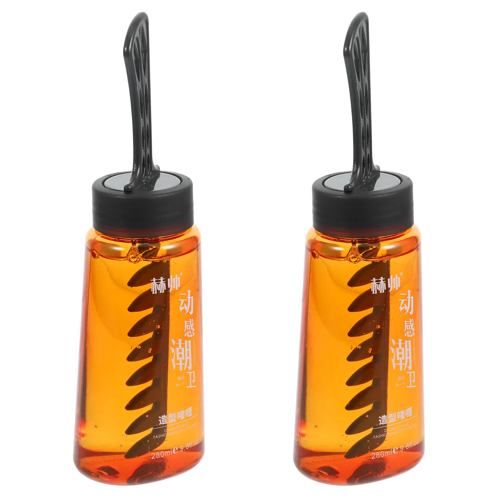 

2Pcs Hair Setting Gel Moisturizing Styling Gel Men 2 in 1 Hair Styling Kit Plastic Comb Grooming Cream Travel Use