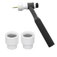 2Pcs 12# Tig Welding Cups White Ceramic Welding Torch Tig Cup Ceramic Nozzle Accessory Kit for DB SR WP 9 20 25