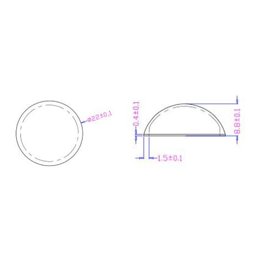 Fresnel lens Infrared induction 120° induction angle 12M distance  PIR lens high sensitivity Infrared sensing of human body