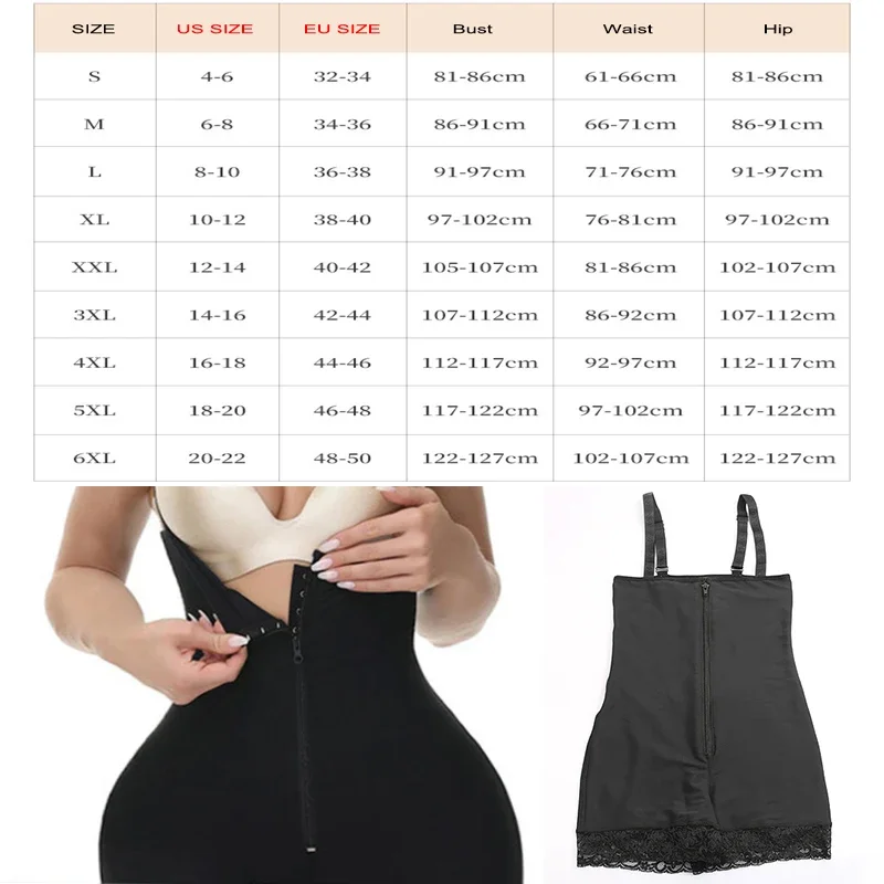 AfruliA Slimming Corset High Waist Trainer Shapewear Sexy Butt Lifter Tummy Control Strap Body Shaper Bodysuit Fajas Colombianas