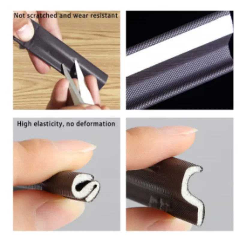 New 40M Acustic Foam Window Sealing Strip for Casement Window Seal Soundproof Foam S Weather Stripping Door Seal Gap Filler Tape