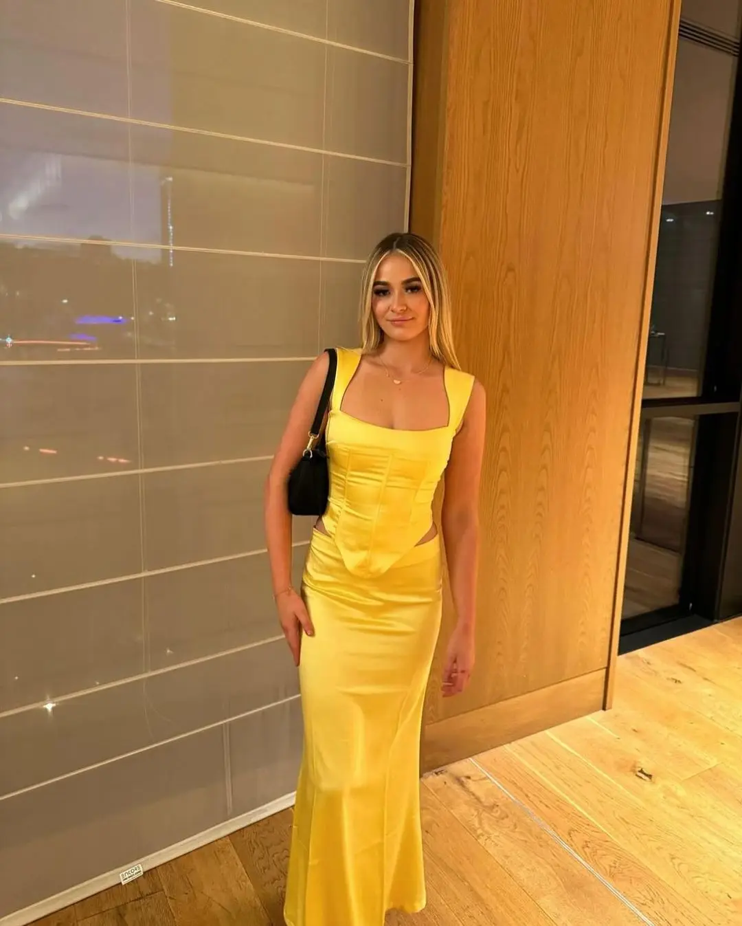 Vestido de fiesta con corsé ajustado, elegante, amarillo, personalizado, corte en A, vestido de fiesta de noche para mujer, cita, ocasión especial 2024