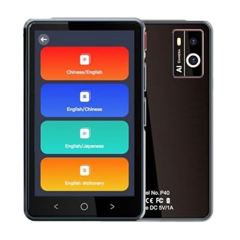 

139 Language Translator 4 Inch Offline/Photo Translation Language Translator Two-Way AI Voice Translator