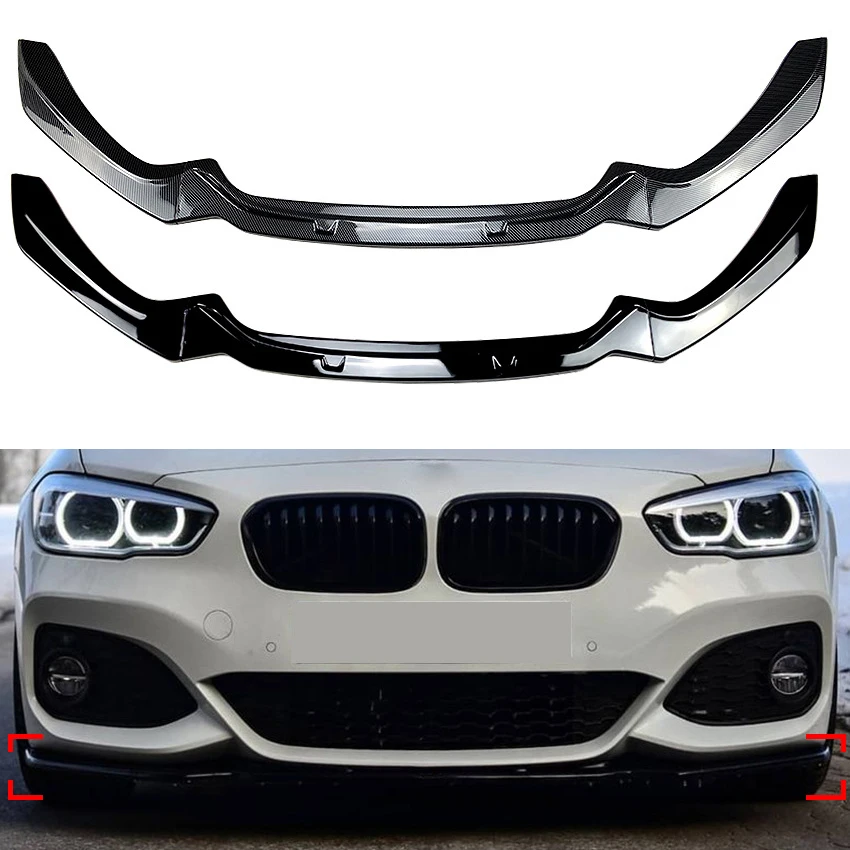 

For BMW F20 F21 Car Front Bumper Lip Splitter Spoiler 1 Series 118i 118d 120i 120d M135i M140i M-Pack 2015-2019 Tuning Accessory