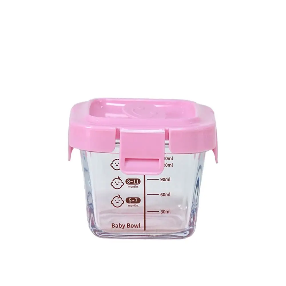 Boîte de rangement des aliments pour bébés, verre congelé, tasse en verre pour aliments pour bébés, pot de stockage des aliments pour bébés, passe au micro-ondes, petits, mode, 170ml