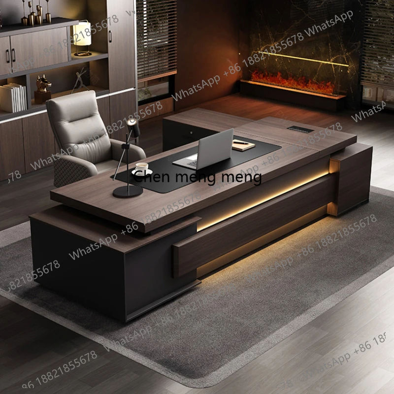 

Luxury Organizer Office Desk Hutch Modern Chair Executive Drawers Table L Shaped Conference Mesa De Escritorio Office Furniture