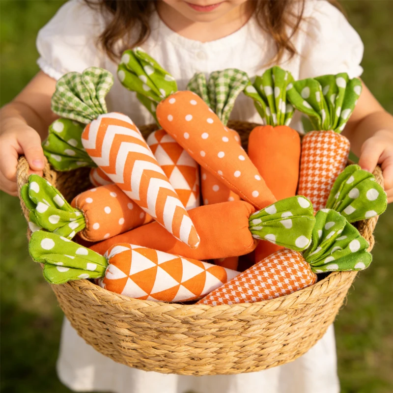 

20 шт. тканевых пасхальных украшений в виде моркови, весенний декор для дома 2026, подарки для детей на день рождения, праздничные принадлежности для вечеринок