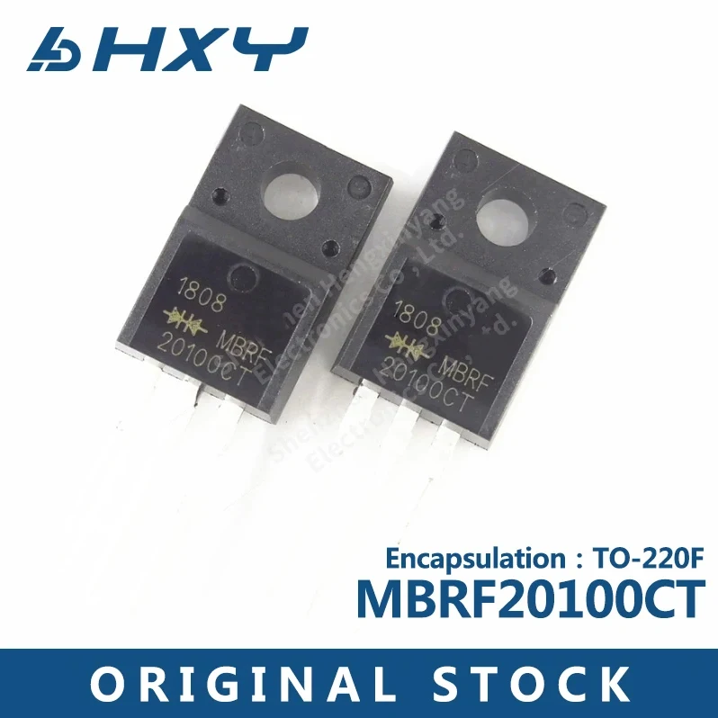 10PCS MBRF20100CT TO220F Plastic-sealed 20A100V Schottky diode