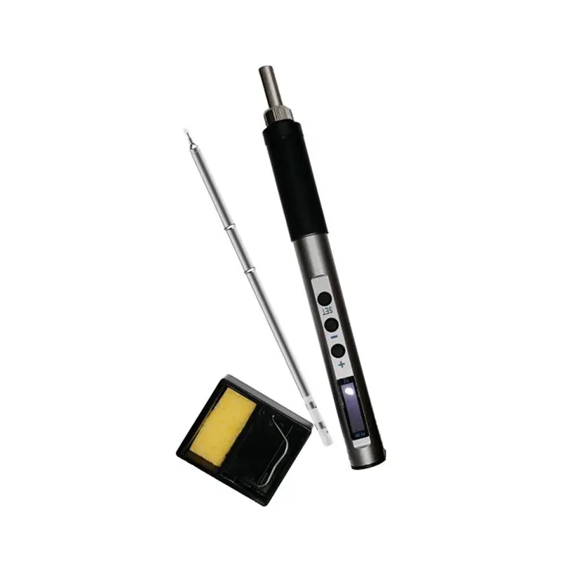 

Портативный электрический паяльник ABKJ-PTS100 T12 5-20В PD65W с металлическим корпусом, регулируемой температурой, паяльная станция