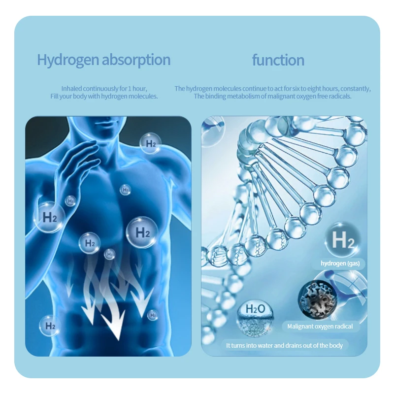 6000 ml Smart Waterrogen Inhilation Hydrogen Inhalator Waterrogen Generator