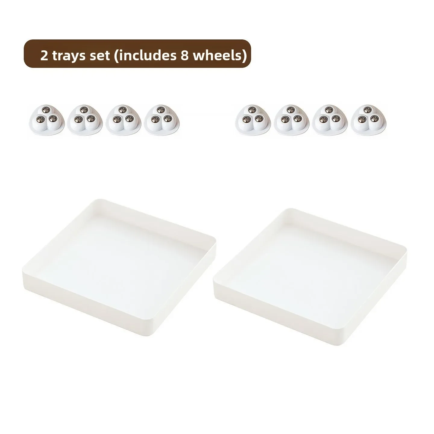Kitchen Storage Box with Drawers And Wheels Spice Rack Messy Items Cabinet Organizer Stackable Injection Molding Ins Style 6