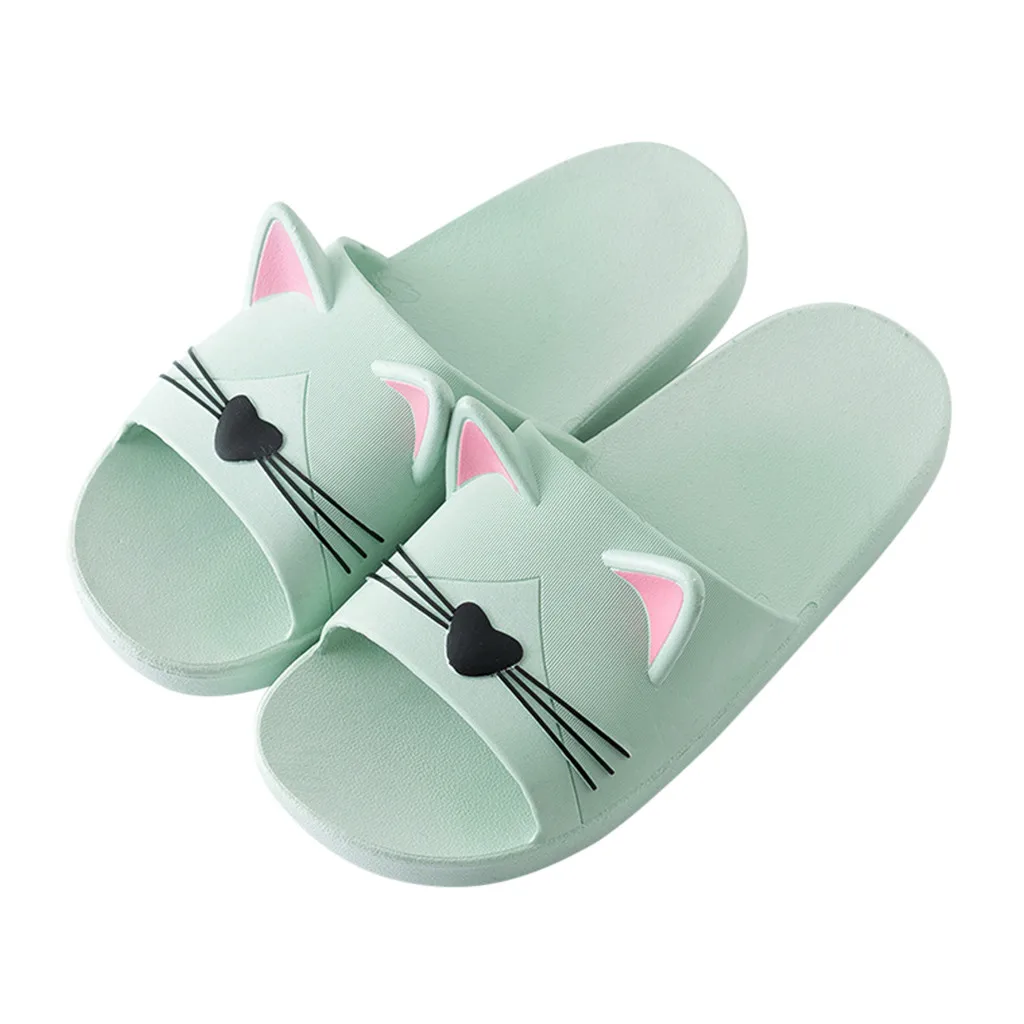 Women Thong Slippers Size 11 Men&Women Home Indoors Slippers Cartoon Cat Floor Family Shoes Beach Womens Shoe Slippers Size 8