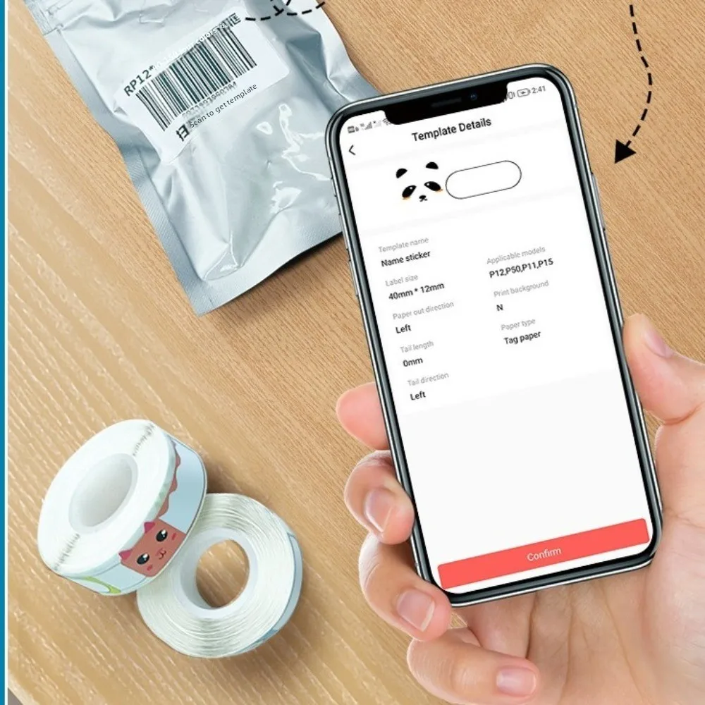 

Wireless Bluetooth Thermal Label Printer Smart Printing Mini Printer Bluetooth-compatible Bluetooth Label Printer Tag Maker
