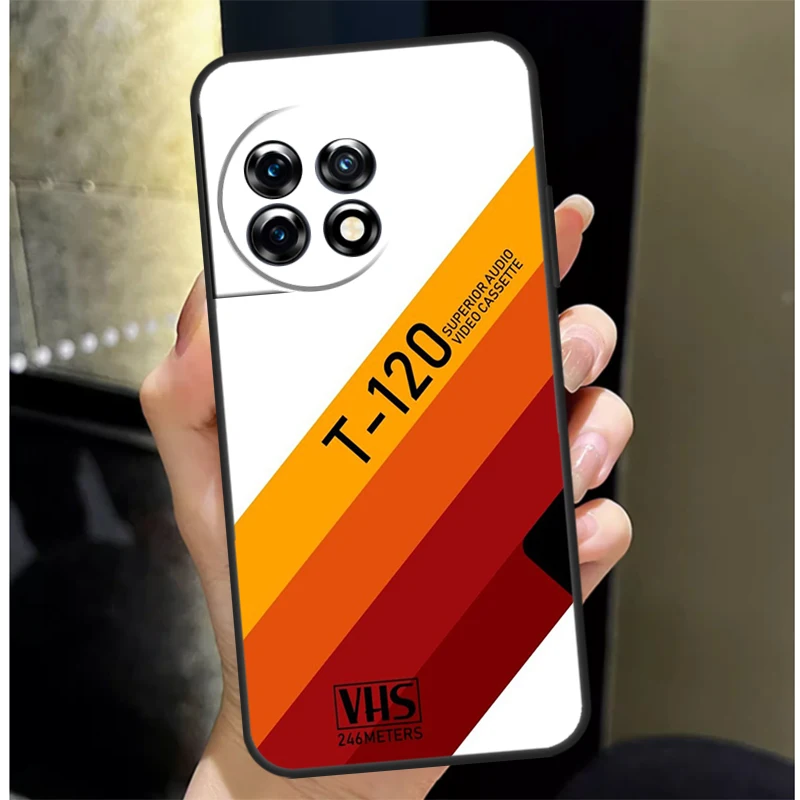 غطاء شريط VHS ريترو لهاتف OnePlus Nord 4 CE 3 2 Lite N30 N20 N10 OnePlus 13 12 11 10 Pro 10T 8T 12R 13R