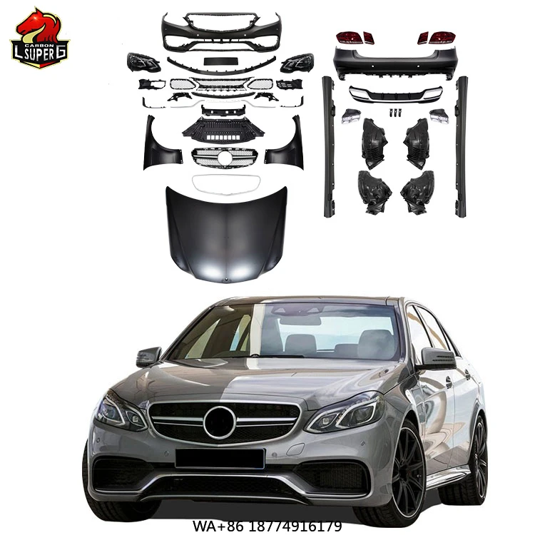 

PP W212 Body Kit for E CLASS E63 Upgrade Old to New Bodykit with Front Bumper Rear Bumper Side Skirt