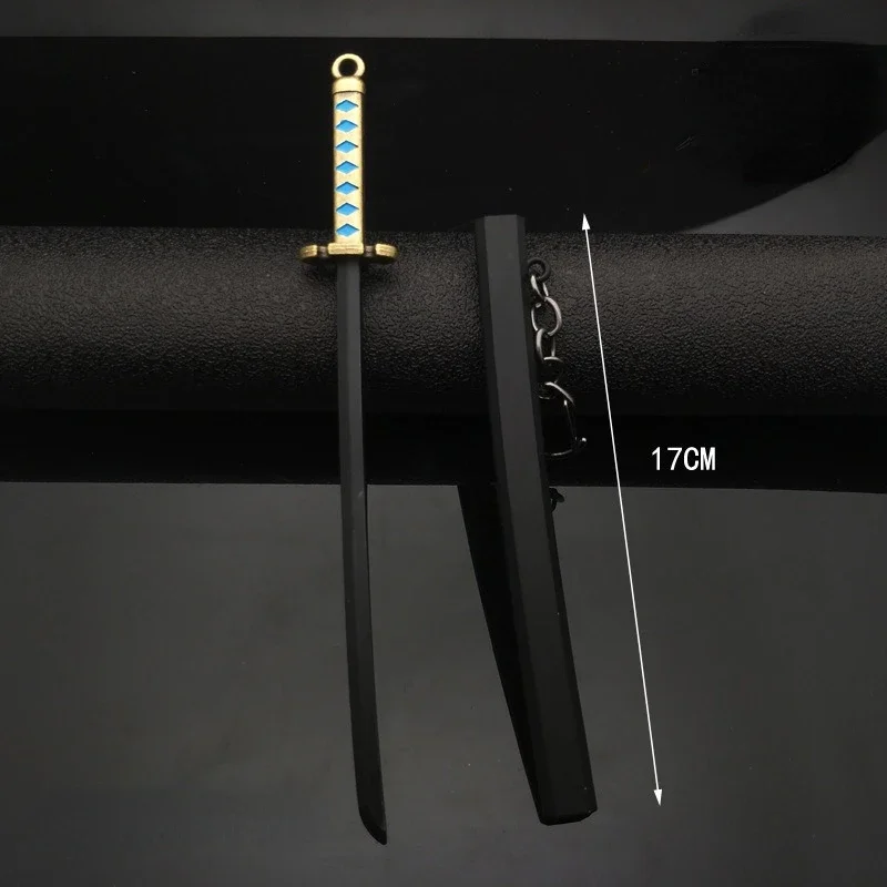 Anime Demon Slayer Cartoon Nichirin Sword Keychain Kimetsu No Yaiba Keychain Backpack Pendant Nezuko Zenitsu Tanjirou Key Chain