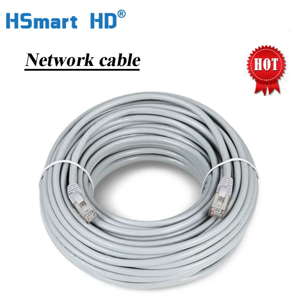 RJ45 Lan Cat5e Cable 30m 50m 10M 20M Ethernet Network Cable for 4K IP Camera HKVISION dahua XMeye POE 5MP 4MP 3MP IP Cameras