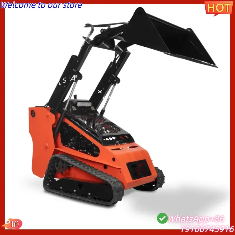 

2026Hot Remote Control Optional Tracked Skid Steer Loader Rubber Track Crawler Skid Loader for Rental