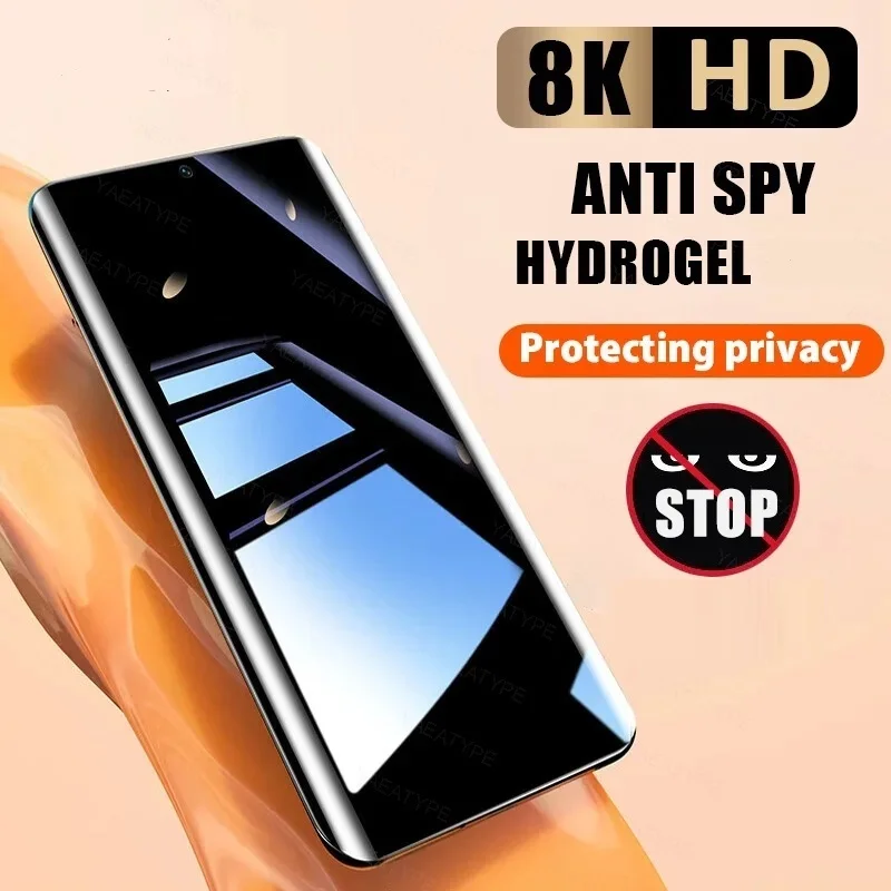

Privacy Hydrogel Film For Realme 13 12 11 10 9 8 Pro Plus C67 4G 5G Screen Protector Anti-Spy