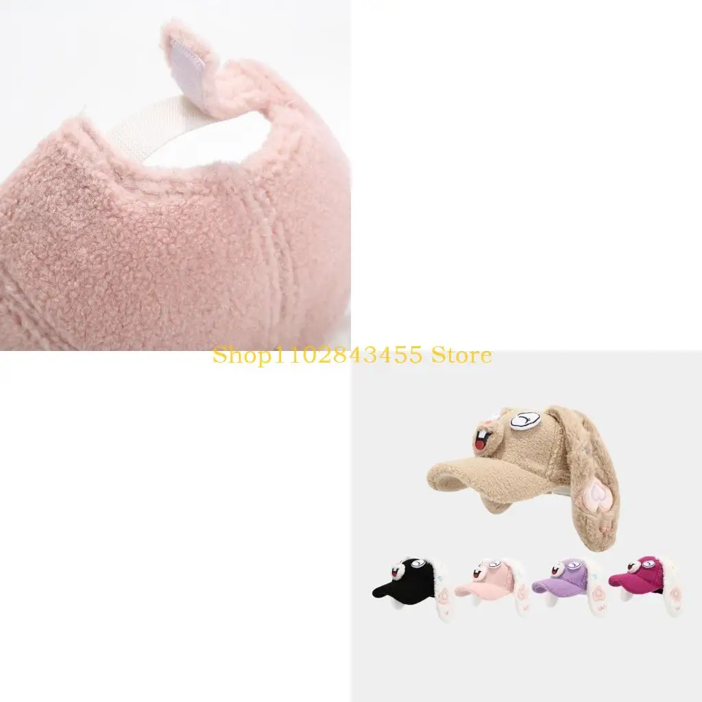 49MC Thick Baseball Hat for Halloween Cosplay Sports Hat with Ear Hat 2000s Cosplay Hat Rabbits Baseball Caps 2000s