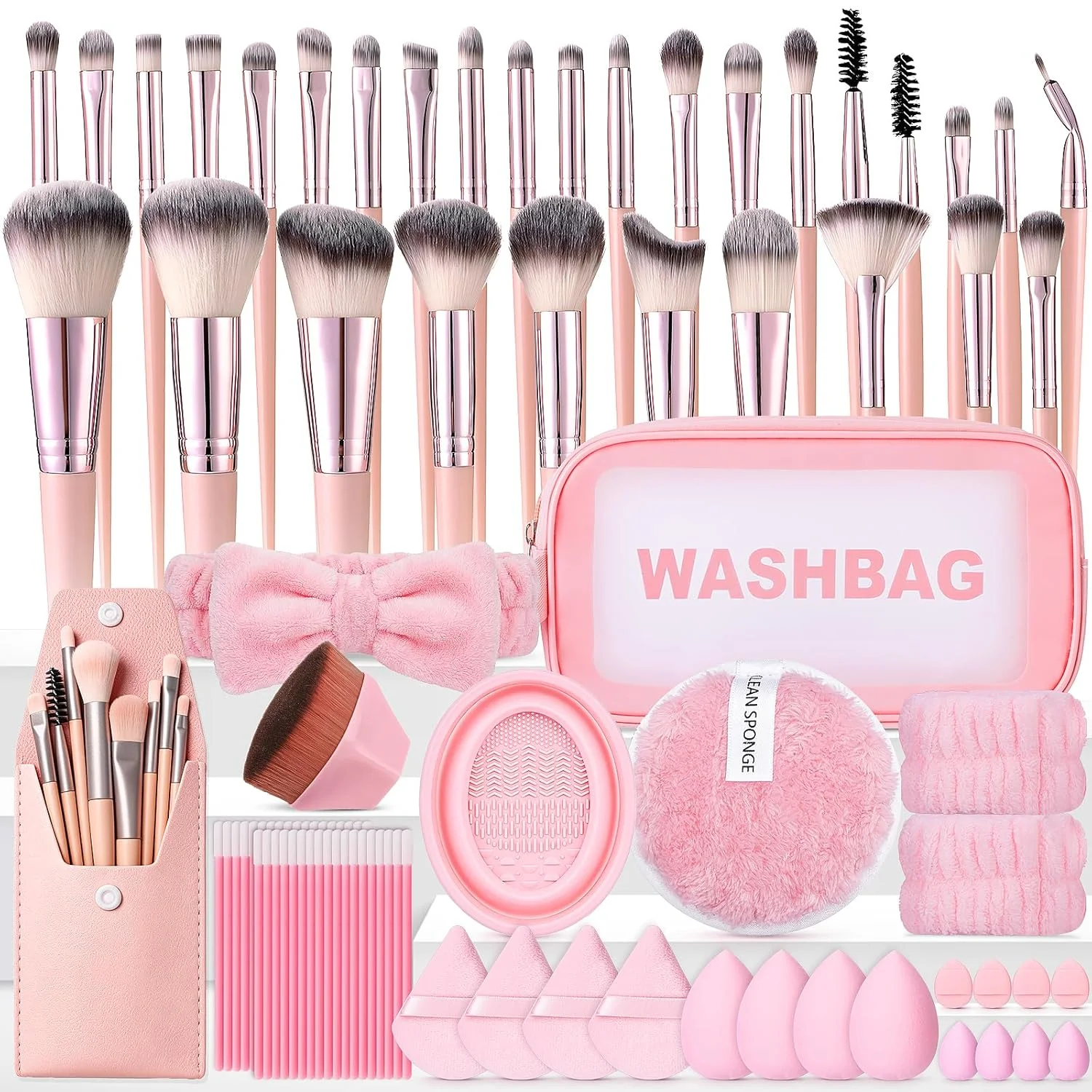 70pcs Professional Makeup Brush Set Eyeshadow Foundation Powder Concealer Blending Blush Highlight Multi-functional Makeup Tools