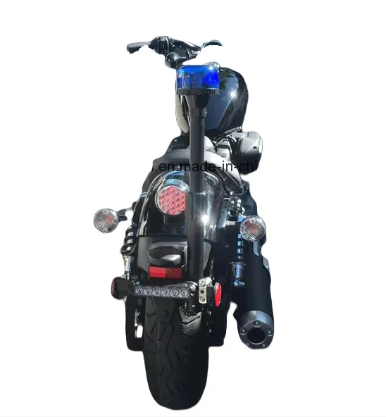 100cm Scalable pole 8W Led Motorcycle Rear tail strobe Warning beacon light,Police motorbike Emergency light,waterproof