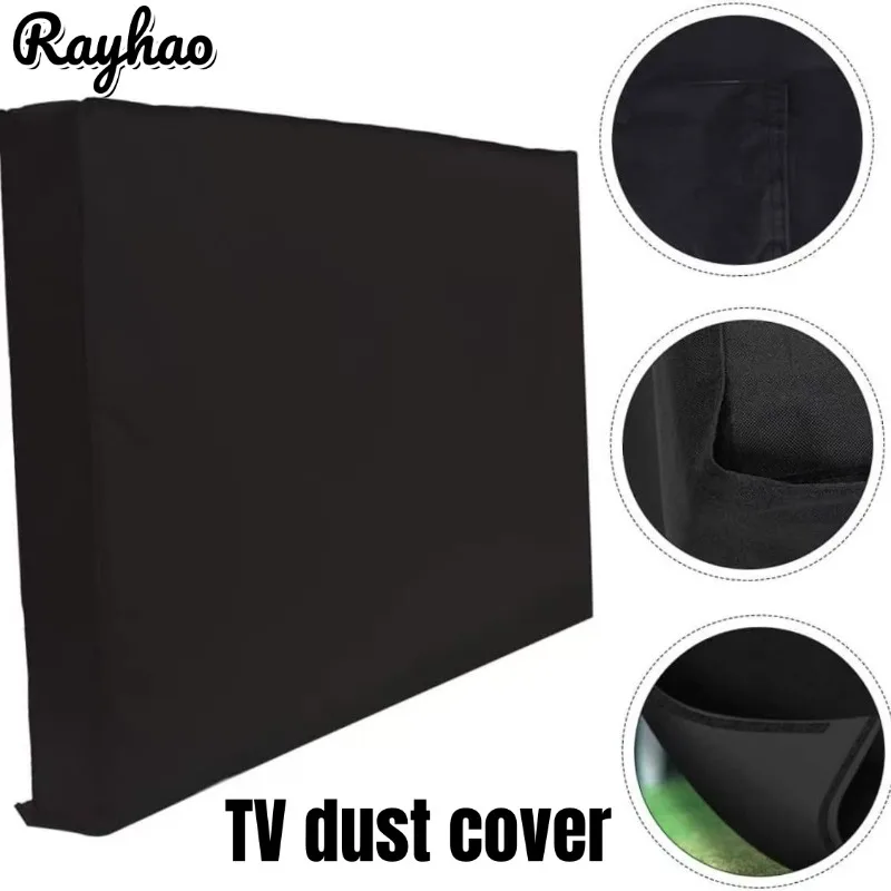 Wall Mounted Smart TV Dust Proof Cover Home Appliance Protector Outdoor TV Covers Weatherproof Soft Oxford Fabric Dust Cover