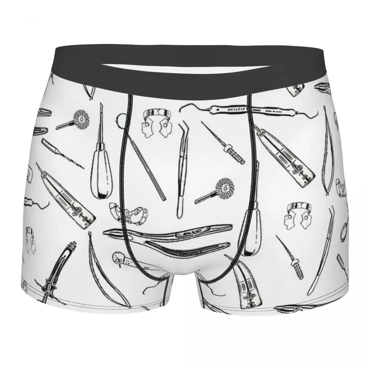 Tooth Teeth Dental Braces Stomatology Department Instruments Underpants Homme Panties Male Underwear Sexy Shorts Boxer Briefs