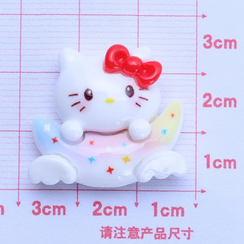 10 PCS Cartoon Universe Series Big Eared Dog，Cat, Rabbit Resin Scrapbook DIY Jewelry Hairpin Headrope Decoration Crafts