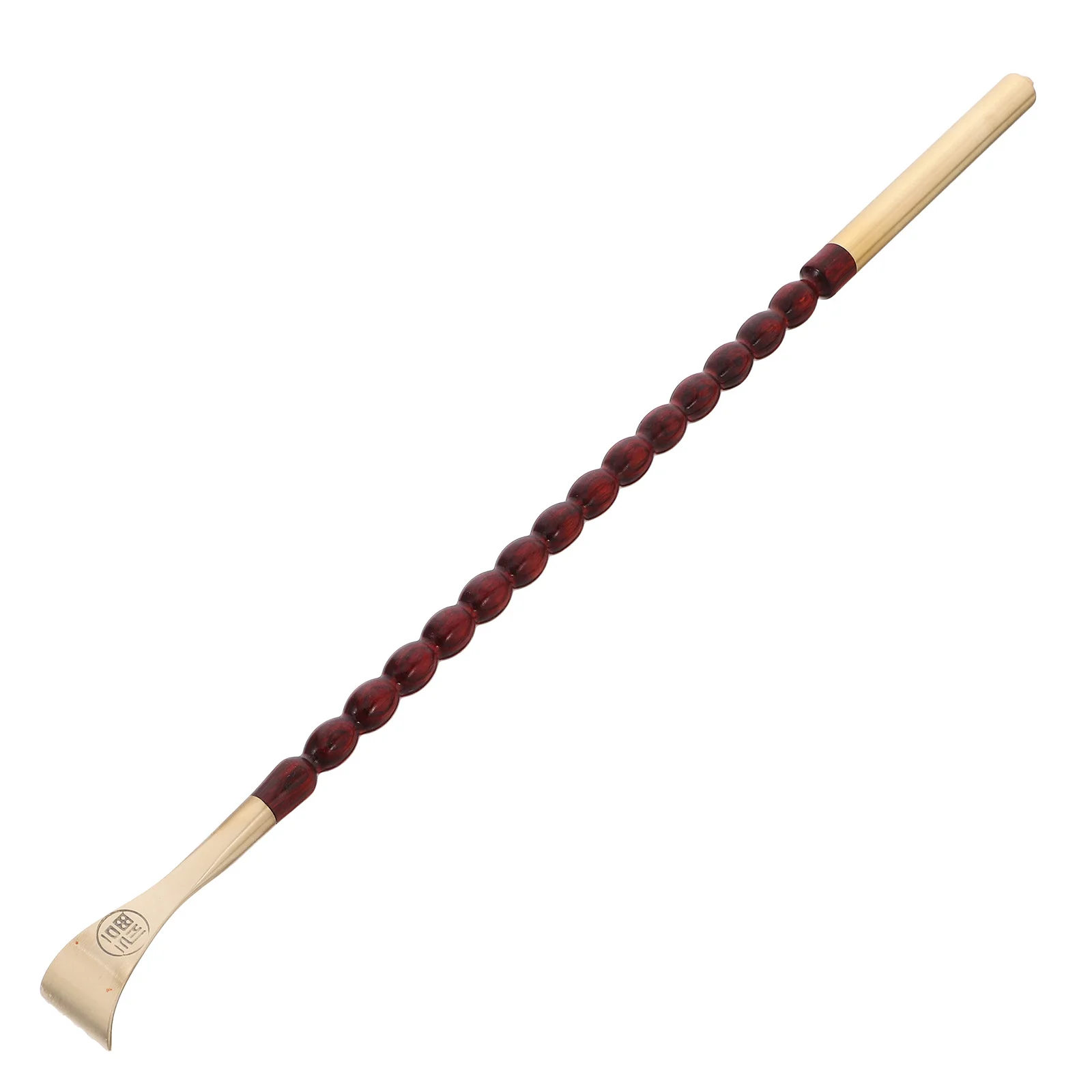 

Brass Wooden Back Scratcher Beaded Long Handle Portable Relaxation Back Scratch Tool for Itching Wooden Body Scratcher