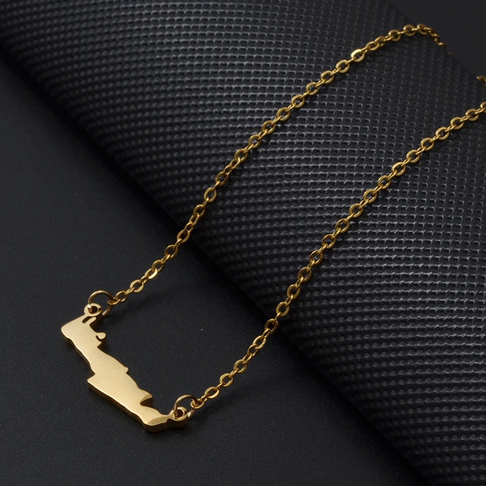 قلادات Anniyo Greece Crete lsland للنساء والفتيات من الفولاذ المقاوم للصدأ # 535562