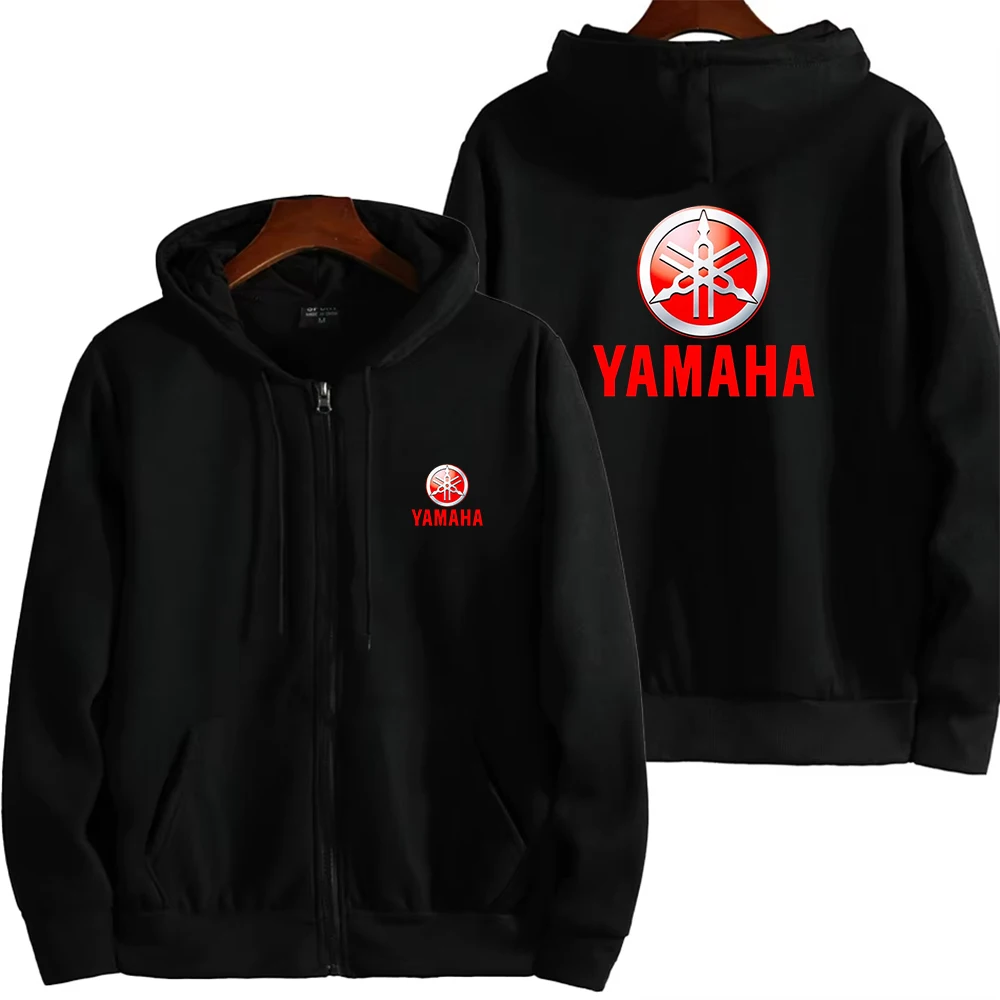 

New Yamaha logo printed motorcycle racing autumn new unisex full zipper warm plus size sports riding jacket