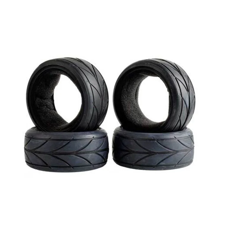 1:10 مقياس RC نموذج سيارة على الطريق 26 مللي متر إطارات مطاطية عالية القبضة تناسب HSP HPI HIMOTO REDCAT سباق ل 94123/94122 65 مللي متر/70 مللي متر/75 مللي متر