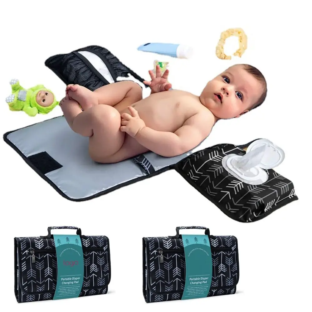 Waterproof Floor Diaper Bag Foldable Travel Nappy Organizer Washable Portable Newborn Play Mat Outdoor