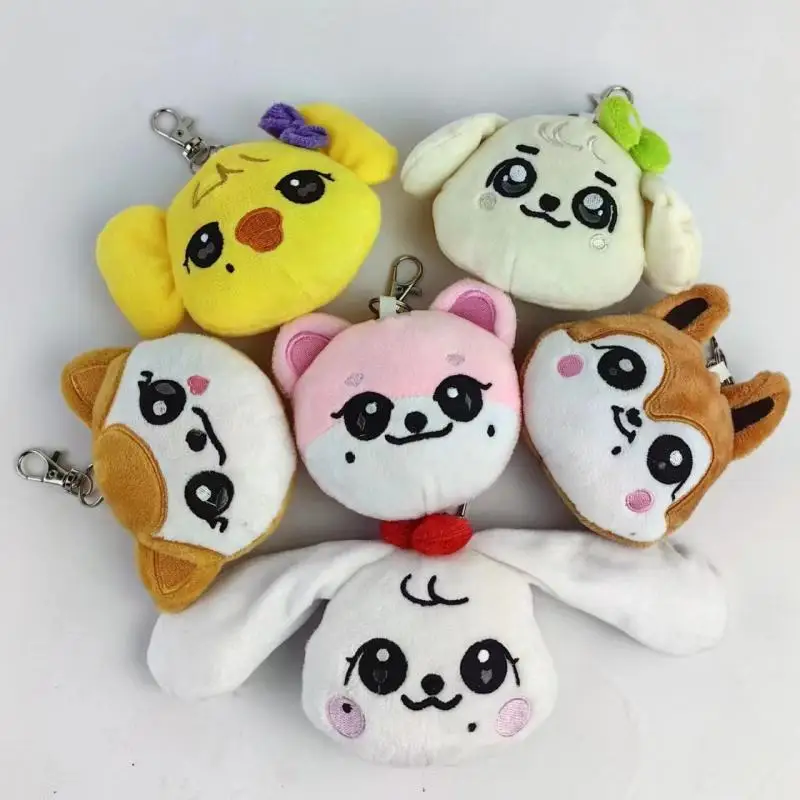 10Cm Anime Ive Keychain Kawaii Girl Doll Pendant Toy Decorate School Bag Pendant Portable Pp Cotton Filling Doll Cartoon Gift