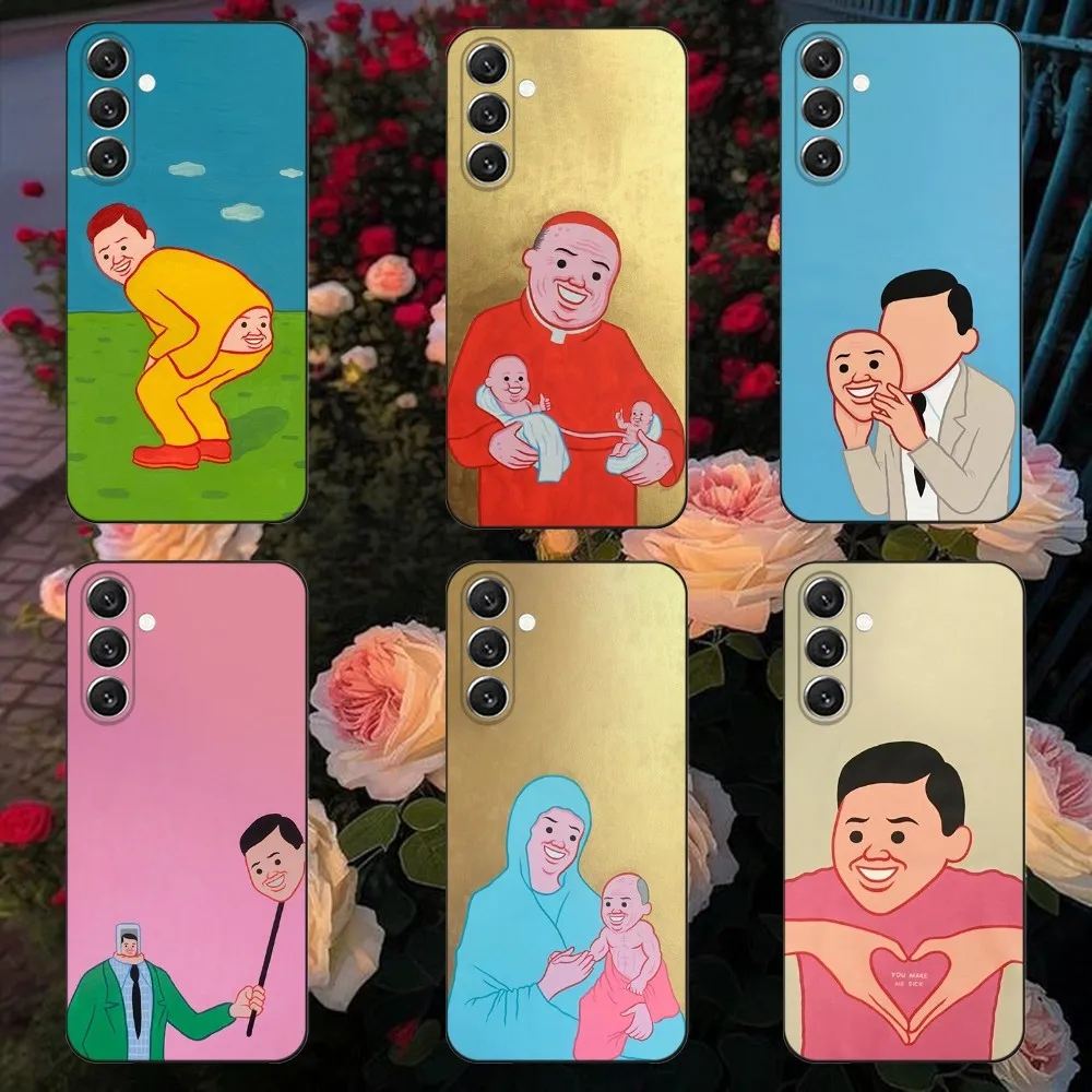 

Art Joan C-Cornella Funny Phone Case For Samsung Galaxy A13,A21s,A22,A31,A32,A52,A53,A71,A80,A91 Soft Black Shell