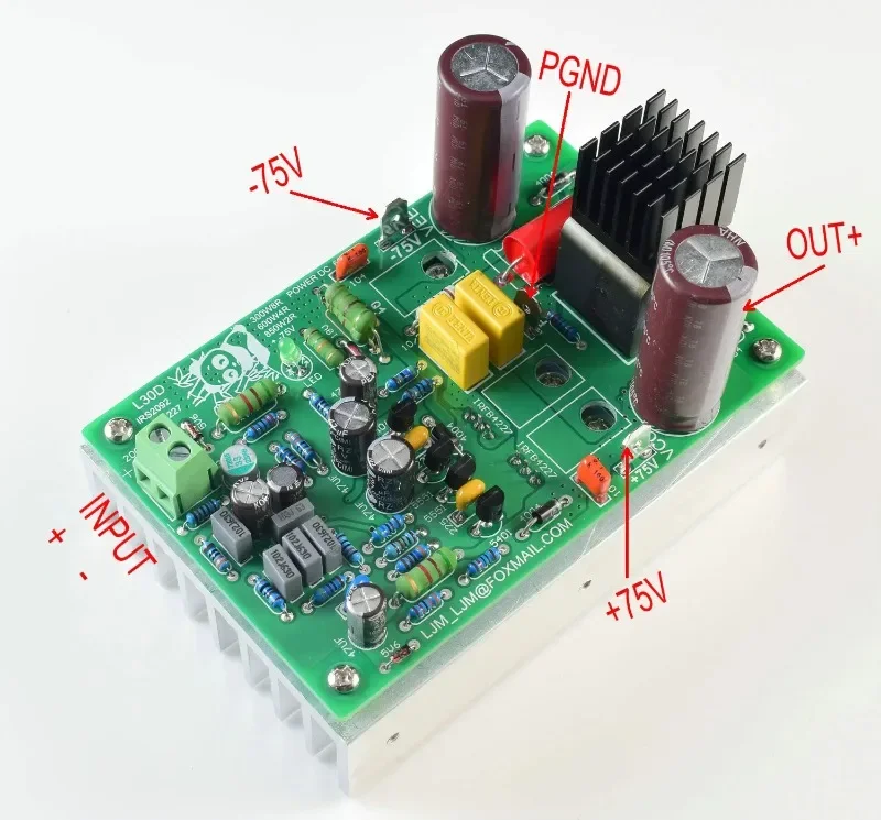 2023NEW L30D 300-850W digital power amplifier IRS2092S mono IRAUDAMP9 design scheme