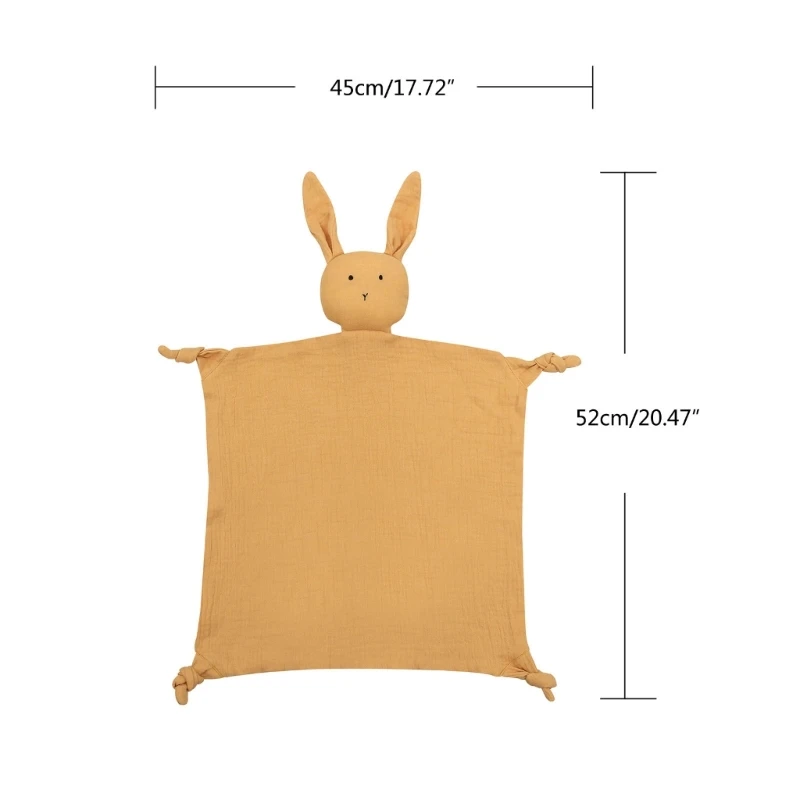 Soft Cotton Baby Bib Stuffed Rabbit for Doll Newborn Appease Towel Security Blan Drop shipping