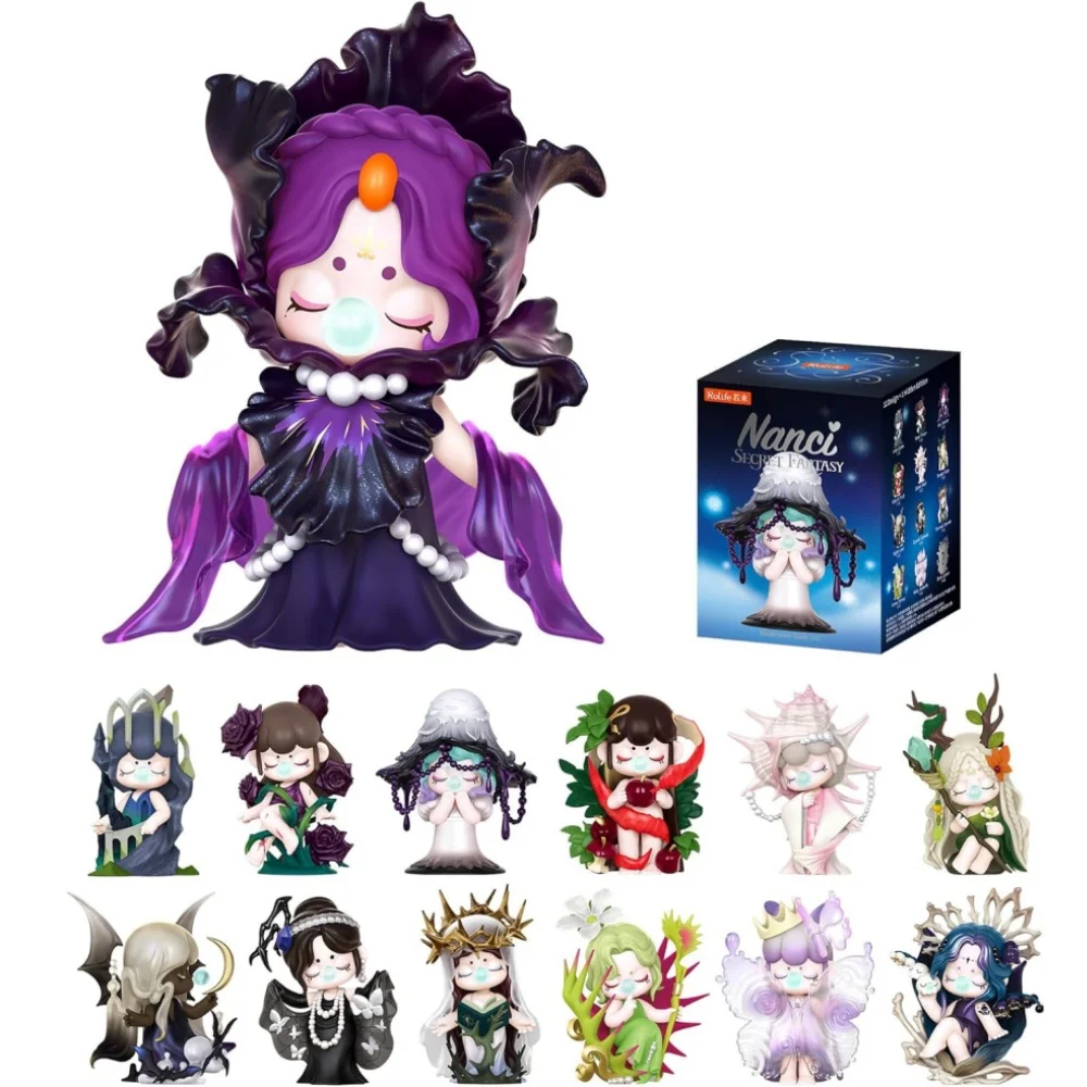 Robotime Nanci Secret Fantasy Blind Box Figur, Mysteriöses Sammlerstück, Kunstspielzeug für Frauen, Zufällige Anime-Charakterfigur zur Ausstellung