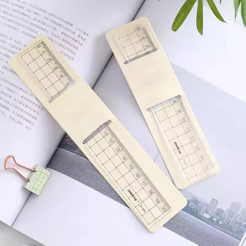 18CM Transparent Mesh Acrylic Ruler Transparent Plastic Ruler Student DIY Craft Supplies Diary Stationery Ruler