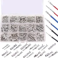 290 Uds. Conectores de surtido de pernos de cable plano, juego de terminales de conector de cable de caja de coche para terminales de conectores de cable de coches