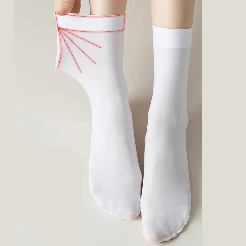 Sexy Nylon Stockings Cute JK Lolita Black White Long Socks Over Knee Thigh High Socks Women Compression Stocking Sock